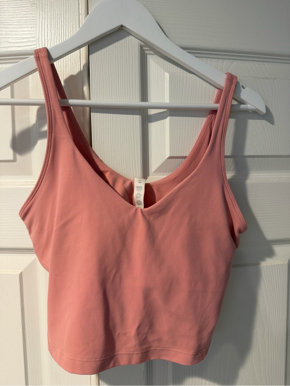 lululemon Dusty Rose Cropped Tank Top